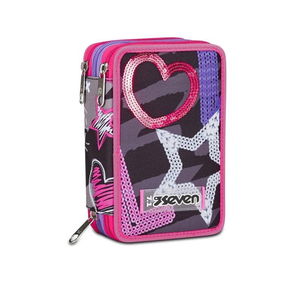 Astuccio Tre Zip Seven Draft Heart