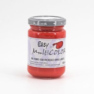 Colore Acrilico Easy Multicolor 130 ml - Rosso Brillante