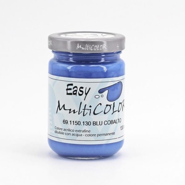 Colore Acrilico Easy Multicolor 130 ml - Blu Cobalto